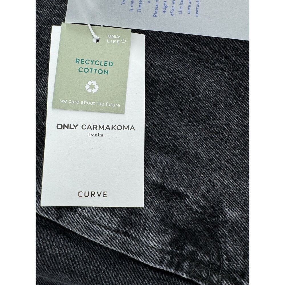 ONLY CARMAKOMA jeans plus size 52/32 grunge normcore High Waist Straight Leg NWT - Picture 6 of 16